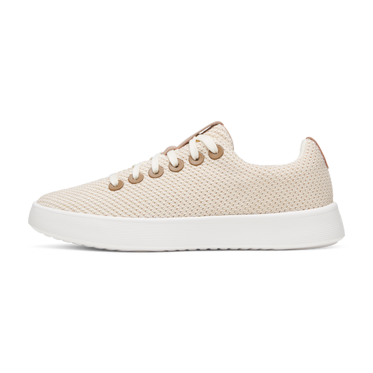 Tênis Feminino Allbirds Cruiser Confortável Branco Natural Taupe Blush
